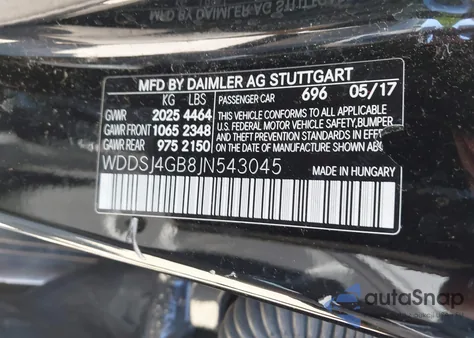 2018 Mercedes-Benz Cla 250 4Matic из США, поврежденный, VIN WDDSJ4GB8JN543045